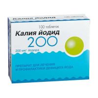 Калия йодид 200мкг таб. №100 (ОБОЛЕНСКОЕ)