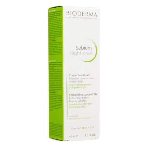 Bioderma (биодерма) себиум ночной пилинг 40мл 1369 (Naos)