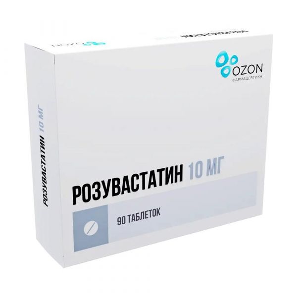 Розувастатин 10мг таб.п/об.пл. №90 (Озон ооо)