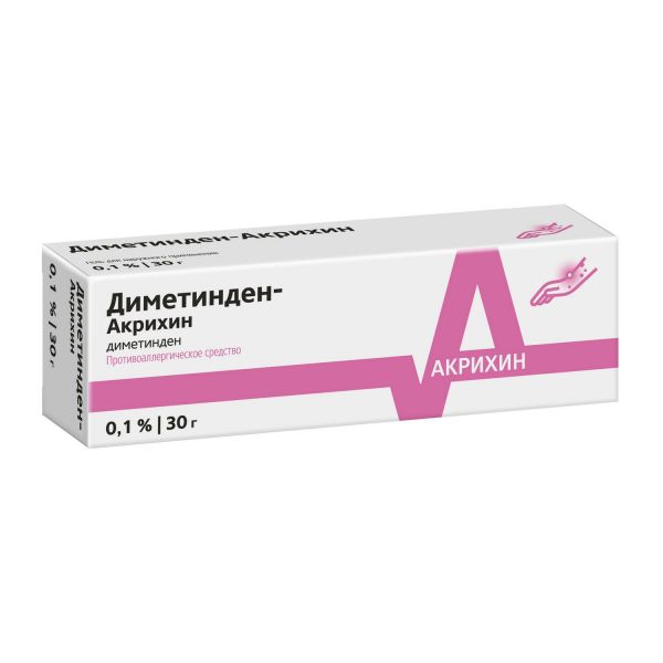 Диметинден 0,1% 30мл гель д/пр.наружн. (Medana pharma s.a.)