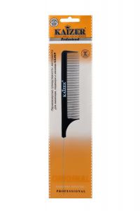 Kaizer (Кайзер) гребень пластиковый с металл. разделителем черный 801028 (КАЙЗЕР ГРУПП)
