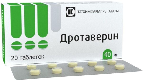 Дротаверин 40мг таб. №20 (Татхимфармпрепараты оао)