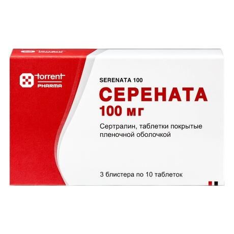 Серената 100мг таб.п/об. №50 (Torrent pharmaceuticals ltd)