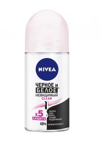 Nivea (Нивея) deo невидимая защита clear 50мл ролик  82240 (БАЙЕРСДОРФ)