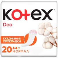 Kotex (котекс) прокладки нормал №20 део ежедневн. 9425340 (KIMBERLY-CLARK SP.Z.O.O)