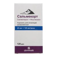 Сальмекорт 25мкг+125мкг/доза 120доз аэр.д/инг.доз. (ГЛЕНМАРК)