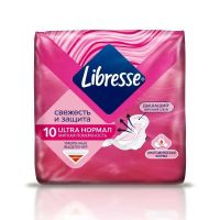 Libresse (Либресс) прокладки нормал №10 ультра (ЭССИЭЙ ХАЙДЖИН ПРОДАКТС)