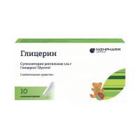 Глицерин супп.рект. №10 для детей (НИЖФАРМ)