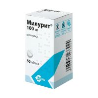 Милурит (аллопуринол) 100мг таб. №50 (ЭГИС)