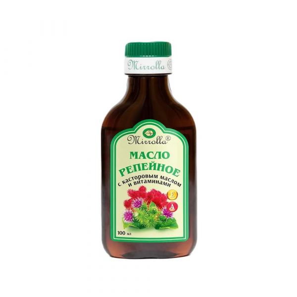 Репейное масло 100мл каст.масло вит.a, e (Мирролла ооо)