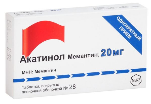 Акатинол мемантин 20мг таб. №28 (Rottendorf pharma gmbh/ merz pharma gmbh & co_1)