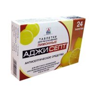 Аджисепт таб.д/рассас. №24 лимон (АДЖИО)