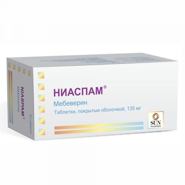 Ниаспам 135мг таб.п/об. №50 (Sun pharmaceutical industries ltd.)