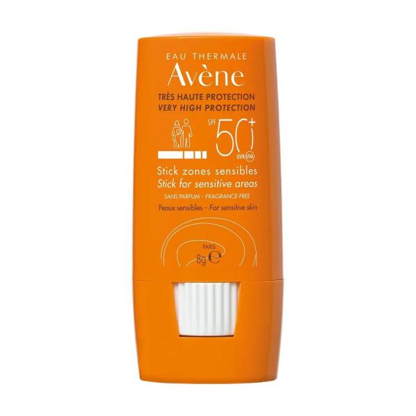 Avene (авен) солнцезащитный стик для чувствительных зон 8г spf50 2640 (Pierre fabre dermo-cosmetique)