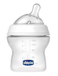 Chicco (Чикко) бутылочка natural feeling 150мл сил.соска с 0 мес. наклонная с флексор. (CHICCO)
