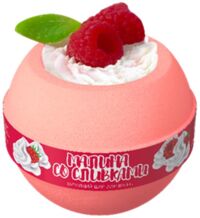 Fabrik cosmetology (Фабрик косметолоджи) шар для ванны бурлящий 200г малина со сливками (ФАБРИК КОСМЕТИК ООО)