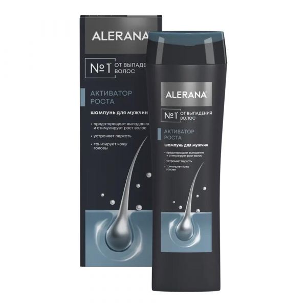 Alerana (Алерана) шампунь 250мл д/мужчин активатор роста волос (Вертекс ао_3)