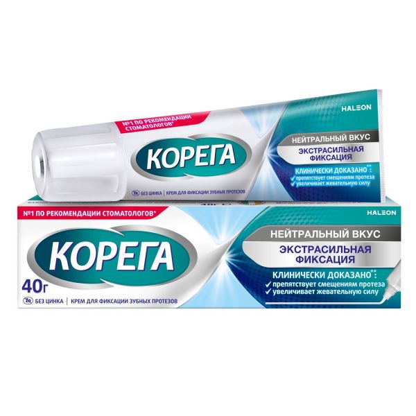 Корега крем д/фикс. зубных протезов 40мл нейтральн. вкус (Stafford miller ireland limited)
