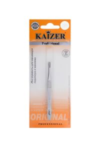 Kaizer (Кайзер) пинцет для бровей прямой матовый 303064 (КАЙЗЕР ГРУПП)