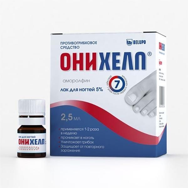 Онихелп 5% 2,5мл лак д/ногтей №1 фл. (Chanelle medical limited)