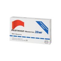 Акатинол мемантин 20мг таб. №28 (МЕРЦ ФАРМА)