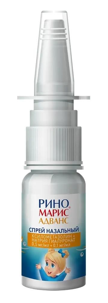 Риномарис адванс 0,5мг/мл+0,1мг/мл 15мл спрей наз. фл. (Jadran galenski laboratorij d.d.)
