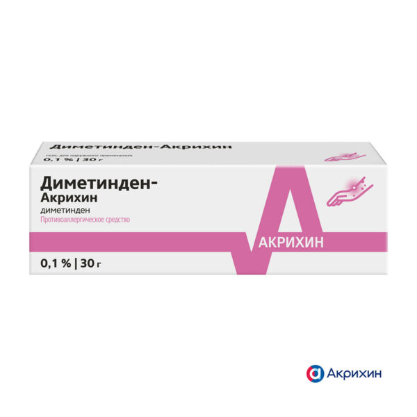 Диметинден 0,1% 30мл гель д/пр.наружн. (Medana pharma s.a.)