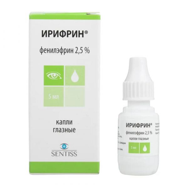 Ирифрин 2.5% 5мл капли глазн. №1 фл.-кап. (Sentiss pharma pvt. ltd.)