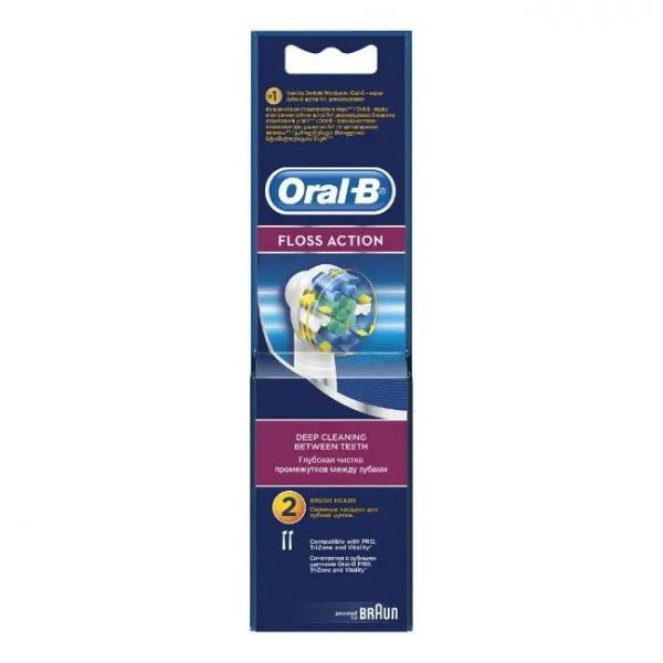 Oral-B (Орал би) насадка для электрической щетки floss action №2 шт. (Procter & gamble manufacturing gmbh)
