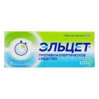 Эльцет 5мг таб.п/об.пл. №7 (АЛИУМ ПФК)