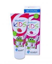 Мирадент зубная паста детская 75мл защита от кариеса малина (ХАГЕР ЭНД ВЕРКЕН)