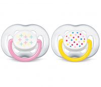 Avent (Авент) соска-пустышка фри-флу дизайн для девочки №2 6-18 мес. scf 180/28 (ФИЛИПС)