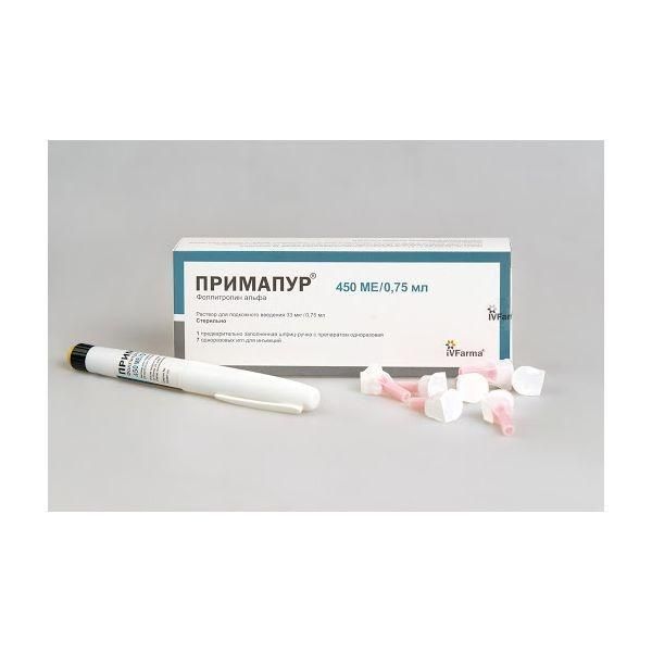 Примапур 33мкг/0.75мл 0,75мл р-р д/ин.п/к. картридж в шприц-ручке (Медсинтез завод ооо_1)