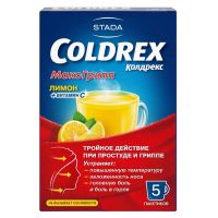 Колдрекс максгрипп пор.д/р-ра д/пр.внутр. №5 пак.  лимон (ШТАДА)