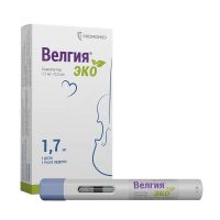 Велгия эко 1,7мг 0,75мл р-р д/ин.п/к. №4 шприцы в автоинжекторах (ПРОМОМЕД)
