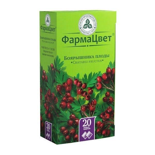 Боярышника плоды 3г №20 ф/п. (Красногорсклексредства оао)