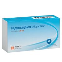 Тадалафил 20мг таб.п/об.пл. №8 (КСАНТИС ФАРМА)