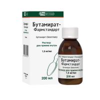 Бутамират-тева 1,5мг/мл 200мл р-р д/пр.внутр. фл. (ФАРМСТАНДАРТ)
