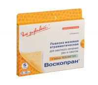 Воскопран повязка мазевая левометиловая №5 шт.  5*7,5см (БИОТЕКФАРМ)