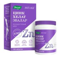 Цинк хелат таб. №100 anti-age (ЭВАЛАР)
