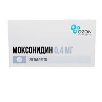 Моксонидин 0,4мг таб.п/об.пл. №28 (АТОЛЛ)