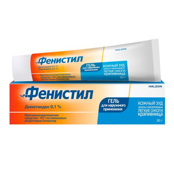Фенистил 0.1% 30г гель д/пр.наружн. №1 туба (Gsk consumer health s.a.)