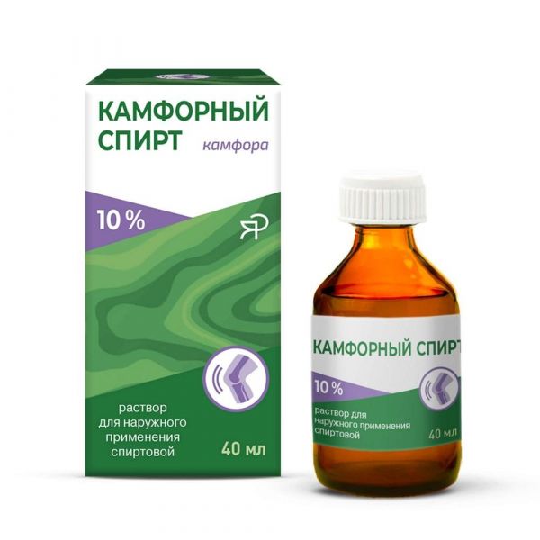 Камфорный спирт 10% 40мл №1 фл. (Ярославская фармацевтическая фабрика зао)