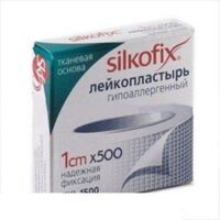 Лейкопластырь силкофикс №1 шт.  ткан.осн. 1*500см (МЕДКОМ)