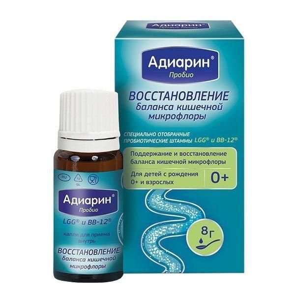 Адиарин пробио 8г капли д/пр.внутр. №1 фл.-кап. (Jadran galenski laboratorij d.d.)