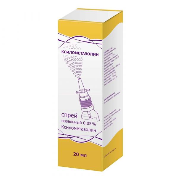 Ксилометазолин 0,05% 20мл спрей наз. №1 фл. (Тульская фармацевтическая фабрика ооо_2)