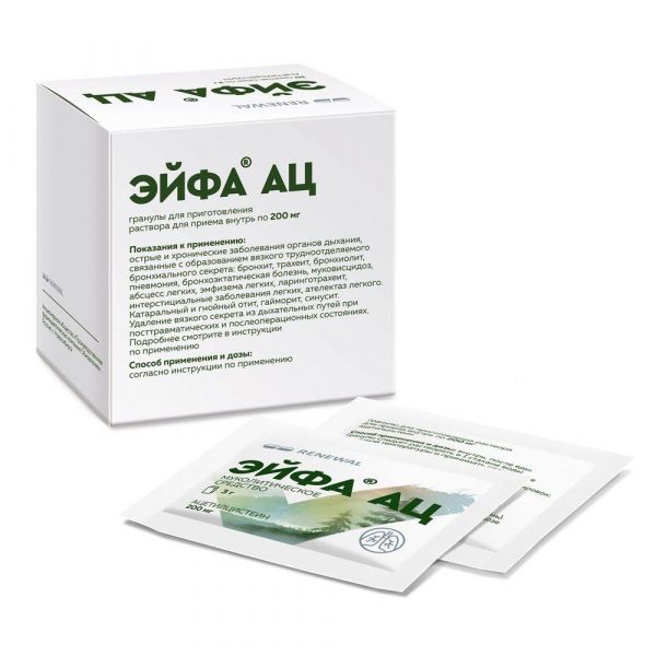 Эйфа ац 200мг гран.д/р-ра д/пр.внутр. №30 пак.саше (Обновление пфк ао)