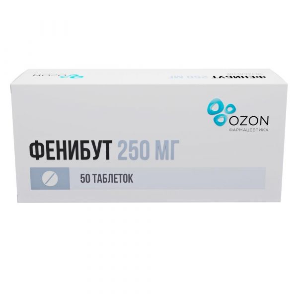 Фенибут 250мг таб. №50 (Озон фарм ооо)