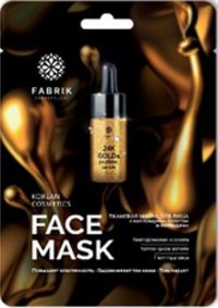 Fabrik cosmetology (Фабрик косметолоджи) маска для лица тканевая 25г коллоидное золото пептиды (OKS COMPANI LIMITED)