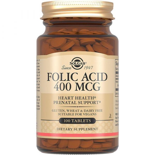 Solgar (Солгар) фолиевая кислота таб. №100 (Solgar vitamin and herb)
